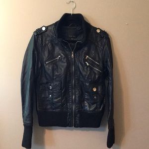 Amisu fake leather Coat